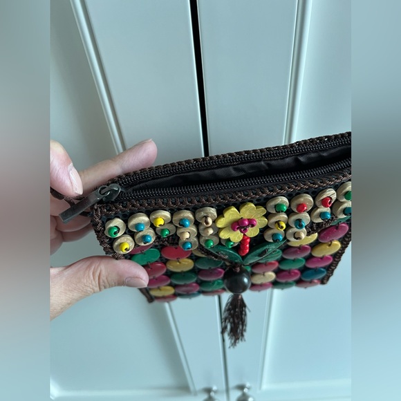 NWOT Summer crossover mini bag. 16x16 cm. Hand made by artisans. Lightweight Fun - Picture 6 of 10